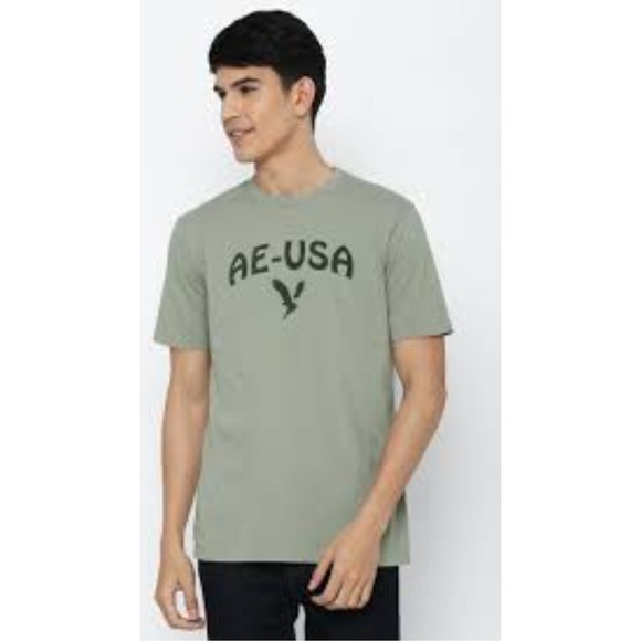 American Eagle AE-USA Graphic T-Shirt Super‎ Soft Standard Fit Tee M NWOT - Picture 1 of 9